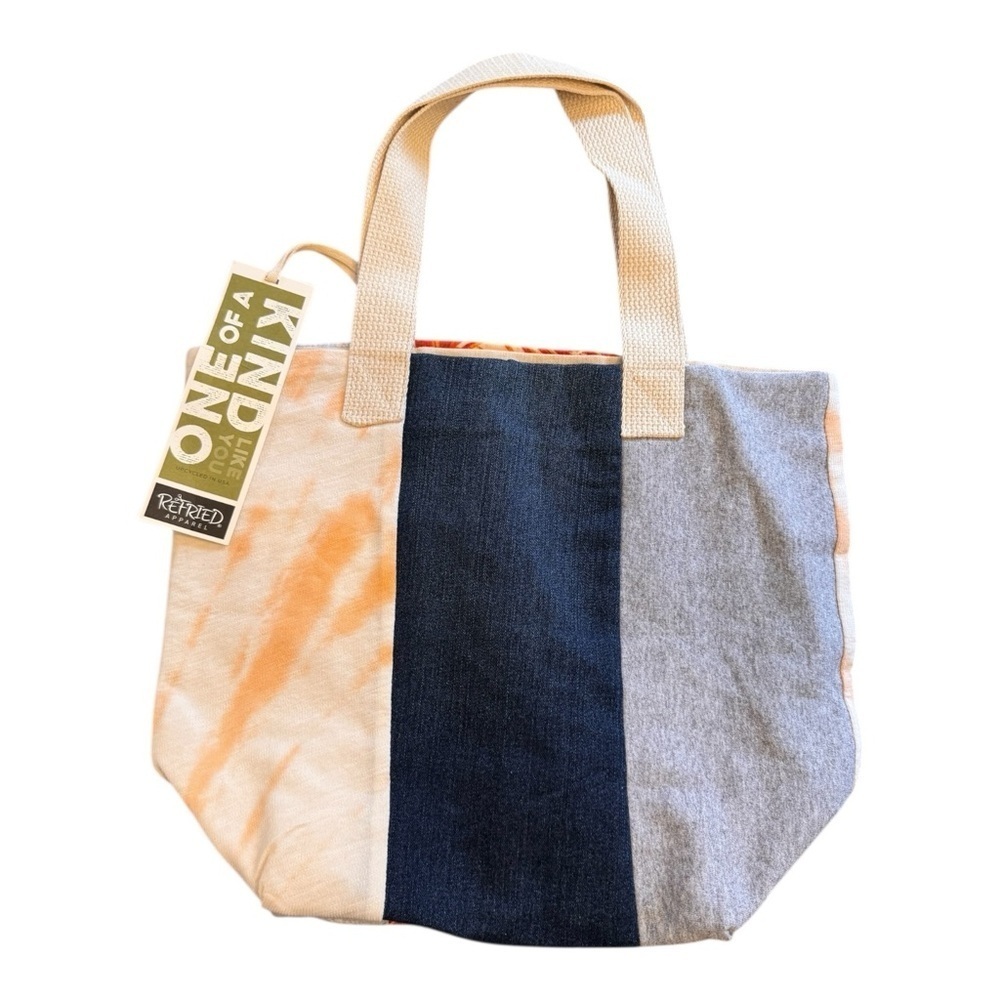 Refried One-of-a-Kind Upcycled Tote Bag NWT
